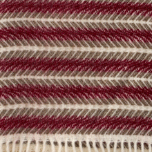 Load image into Gallery viewer, Oscar Multi Burgundy Lambswool Throw
