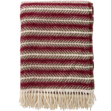 Load image into Gallery viewer, Oscar Multi Burgundy Lambswool Throw
