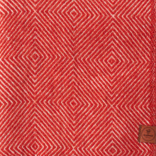 Load image into Gallery viewer, Gooseye Red Recycled Wool &amp; Lambswool Throw
