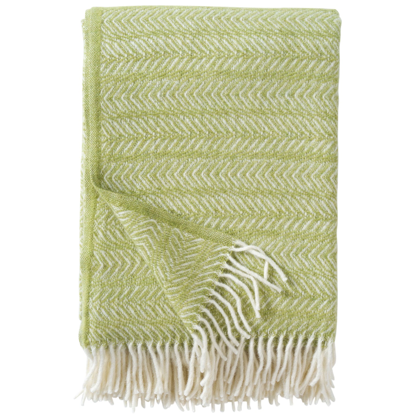 Point Lime Recycled Wool & Lambswool Throw