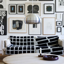 Load image into Gallery viewer, Sankt Petri Floor Black White Lambswool Blanket
