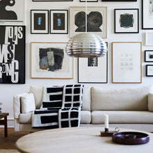 Load image into Gallery viewer, Sankt Petri Floor Black White Lambswool Blanket
