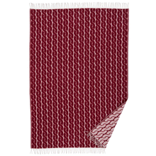 Load image into Gallery viewer, Knit Burgundy Lambswool Blanket
