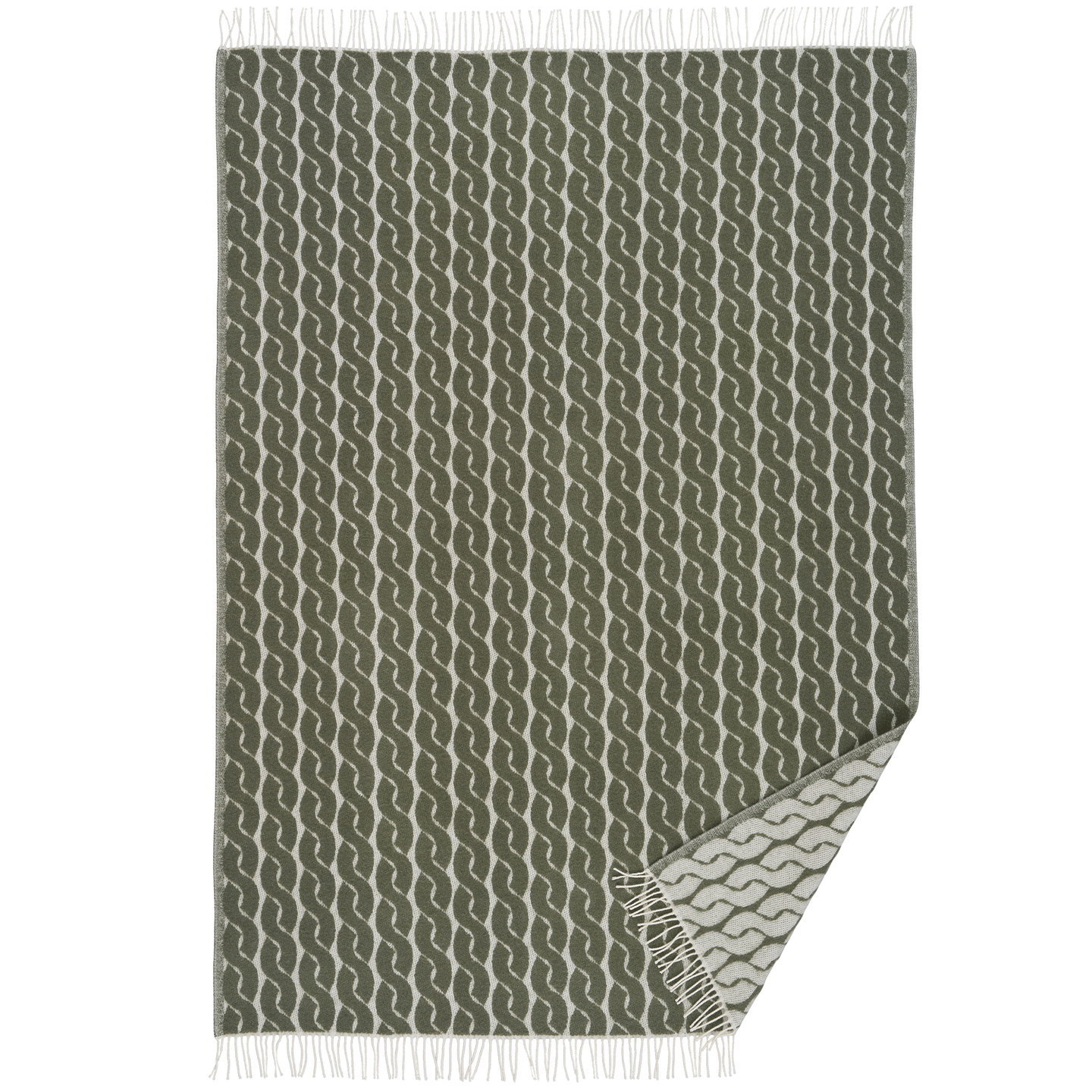 Knit Pine Lambswool Blanket