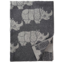 Load image into Gallery viewer, Rhino Grey Eco Lambswool Blanket
