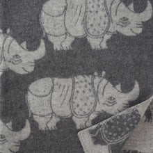 Load image into Gallery viewer, Rhino Grey Eco Lambswool Blanket
