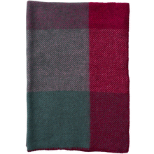 Load image into Gallery viewer, Gotland Check Pink Midi Lambswool Throw 90x130cm
