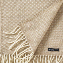 Load image into Gallery viewer, Hugo Taupe Recycled Merino &amp; New Merino Scarf
