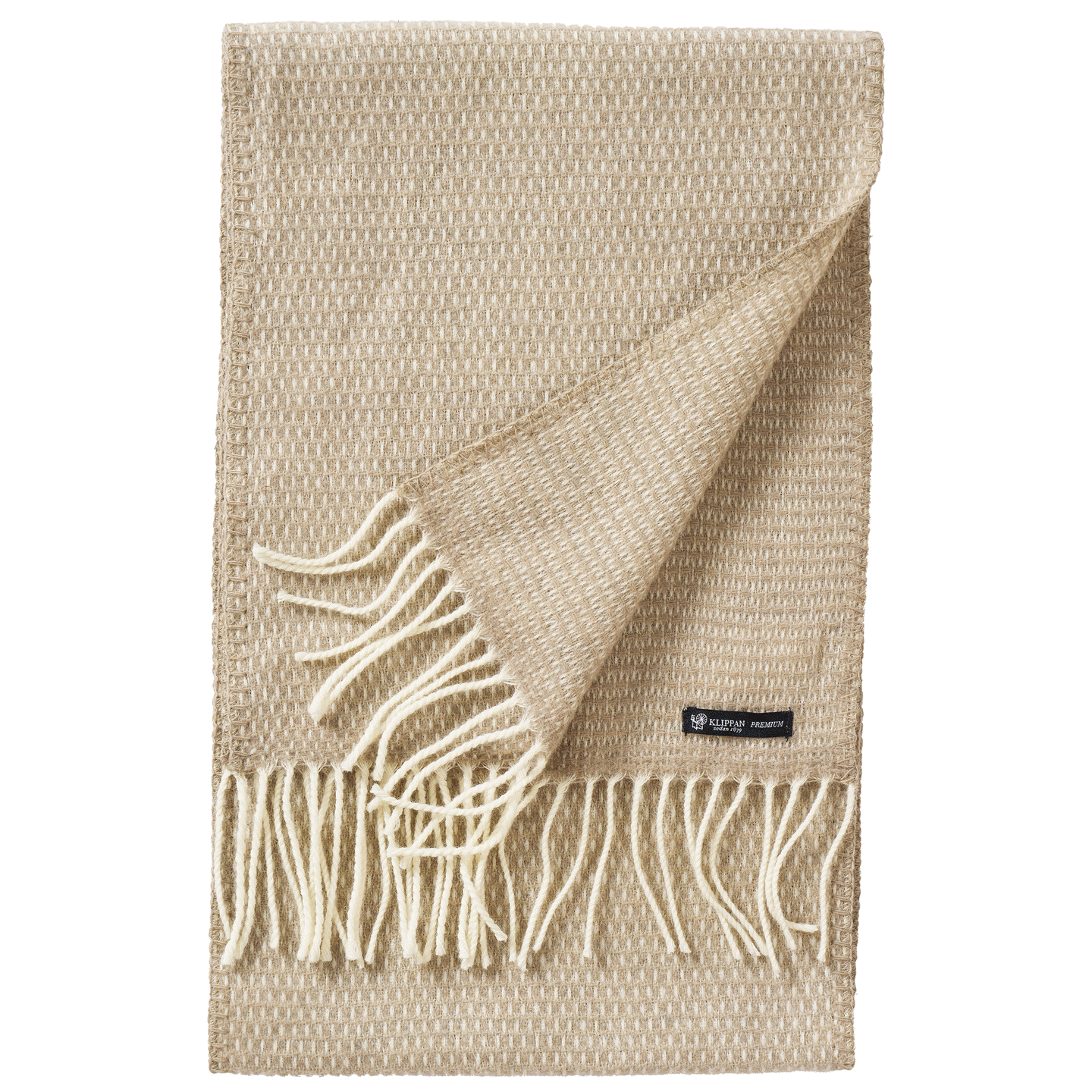 Hugo Taupe Recycled Merino & New Merino Scarf