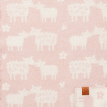 Load image into Gallery viewer, Bää Soft Pink Lambswool Blanket 65x90cm
