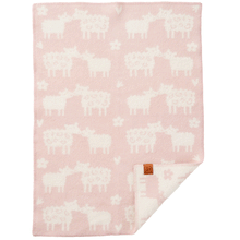 Load image into Gallery viewer, Bää Soft Pink Lambswool Blanket 65x90cm
