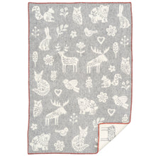 Load image into Gallery viewer, Kurbits Grey Lambswool Blanket 90x130cm
