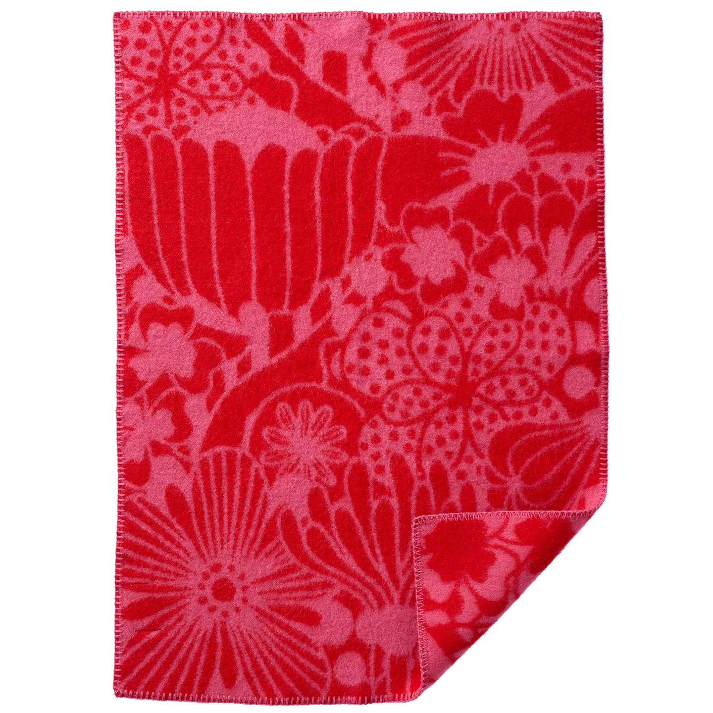 Clover Red Lambswool Blanket 65x90cm