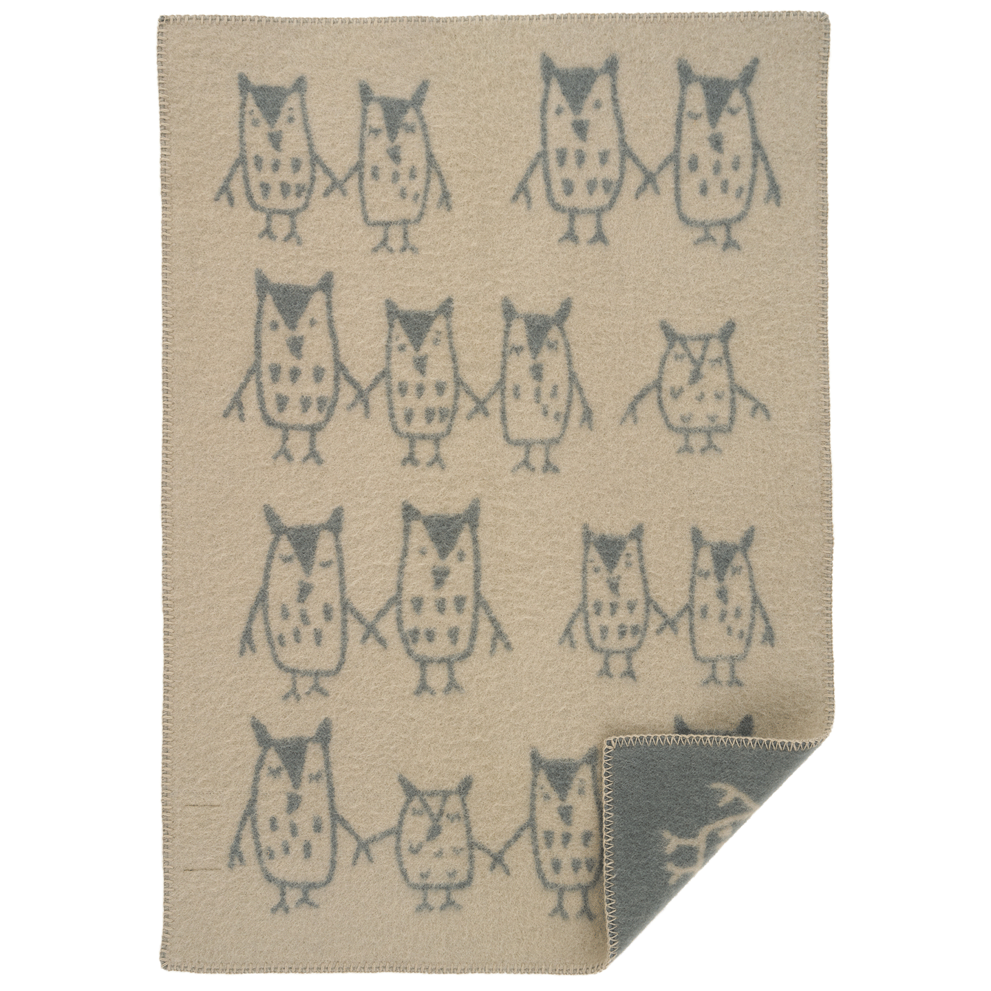 Hand in Hand Greige Lambswool Blanket 65x90cm