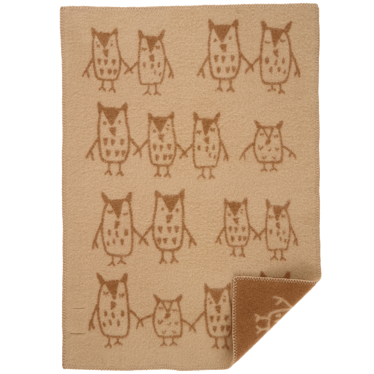 Hand in Hand Taupe Lambswool Blanket 65x90cm