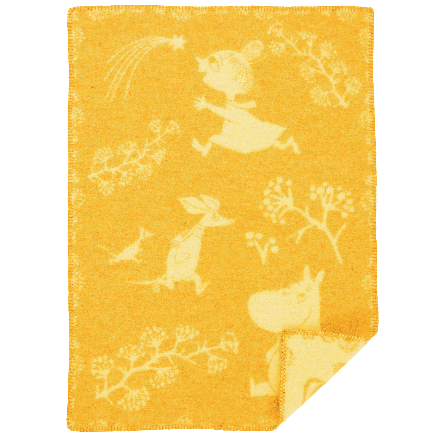 Moomin Winterland Winter Sun Lambswool Blanket 65x90cm