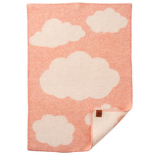 Load image into Gallery viewer, Cloudy Day Peach Rose Recycled Wool &amp; Lambswool Blanket 65x90cm
