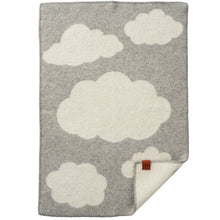 Load image into Gallery viewer, Cloudy Day Grey Recycled Wool &amp; Lambswool Blanket 65x90cm
