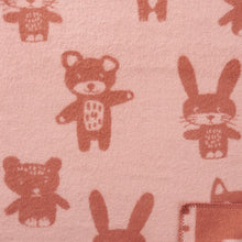 Load image into Gallery viewer, Bunny &amp; Bear Rose Lambswool Blanket 65x90cm
