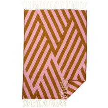 Load image into Gallery viewer, Tangent Baby Pink Caramel Lambswool Blanket 65x90cm
