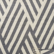 Load image into Gallery viewer, Tangent Baby Grey Ivory Caramel Lambswool Blanket 65x90cm
