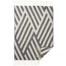 Load image into Gallery viewer, Tangent Baby Grey Ivory Caramel Lambswool Blanket 65x90cm
