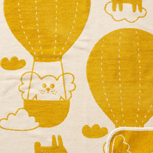 Load image into Gallery viewer, Balloon Yellow Organic Cotton Chenille Blanket 70x90cm
