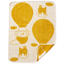 Load image into Gallery viewer, Balloon Yellow Organic Cotton Chenille Blanket 70x90cm
