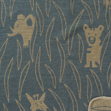 Load image into Gallery viewer, Hide &amp; Seek Dusk Blue Organic Cotton Chenille Blanket 70x90cm
