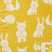 Load image into Gallery viewer, Smile Yellow Brushed Organic Cotton Blanket 70x90cm
