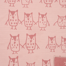 Load image into Gallery viewer, Hand in Hand Rose Brown Brushed Organic Cotton Blanket 70x90cm
