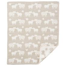 Load image into Gallery viewer, Bää Greige Brushed Organic Cotton Blanket 70x90cm
