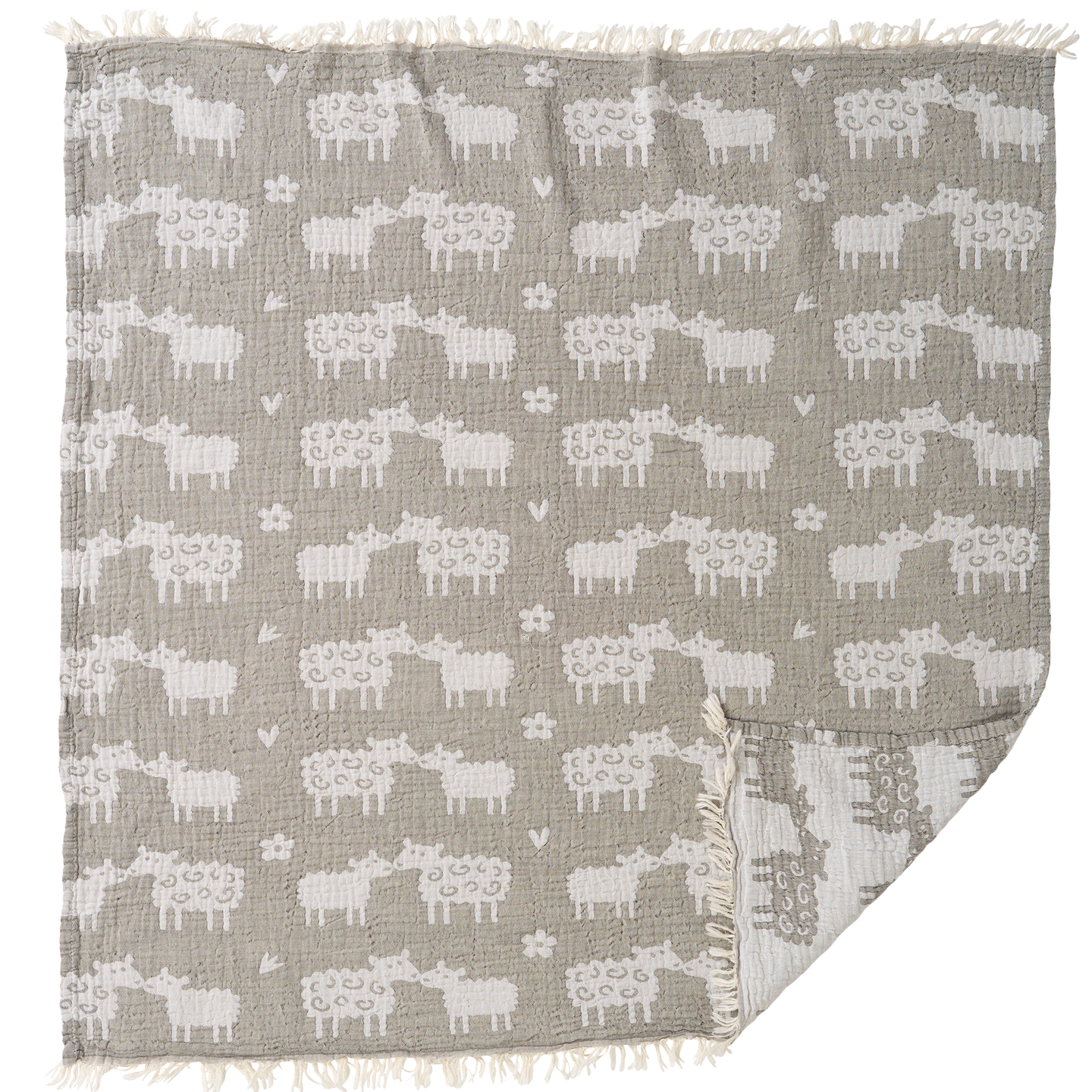 Bää Grey Cotton Blanket 75x90cm