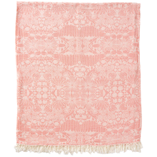 Load image into Gallery viewer, Clover Peach Cotton Blanket
