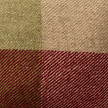 Load image into Gallery viewer, Gotland Check Burgundy Gotland &amp; Lambswool Cushion Cover
