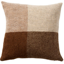 Load image into Gallery viewer, Gotland Check Beige Gotland &amp; Lambswool Cushion Cover
