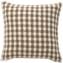 Load image into Gallery viewer, Dogtooth Mud Lambswool Cushion Cover 45x45cm
