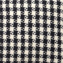 Load image into Gallery viewer, Dogtooth Black Lambswool Cushion Cover 45x45cm

