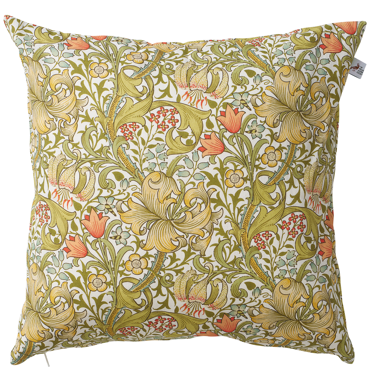 Golden Lily Cotton Cushion Cover 45x45cm