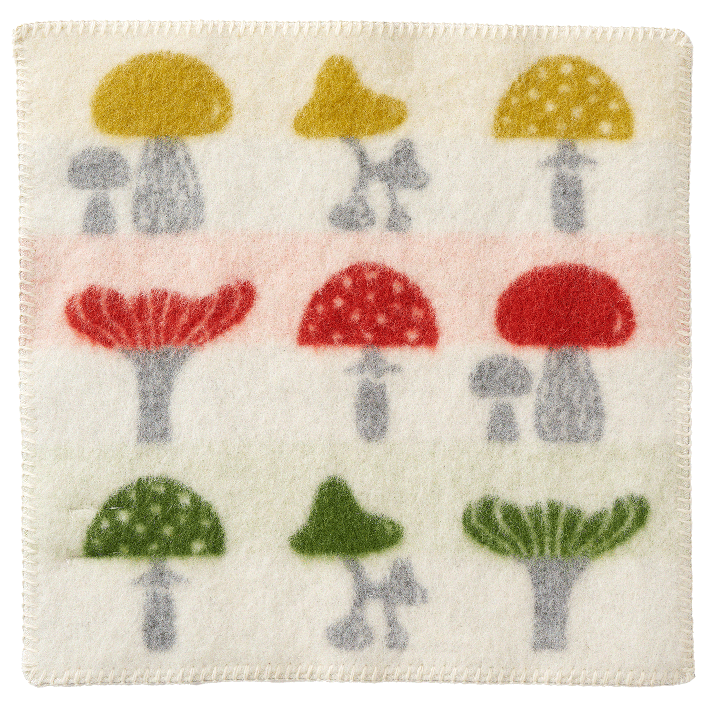 Mushroom Multi Lambswool Seat Pad 43x43cm