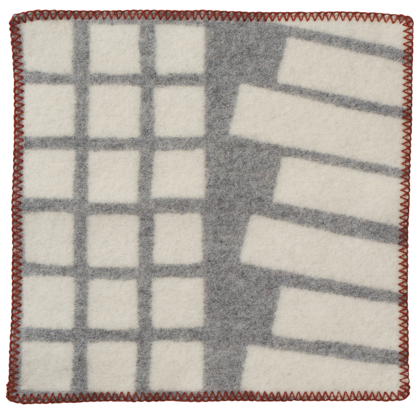 Sankt Petri Floor Light Grey Lambswool Seat Pad 43x43cm