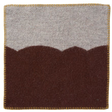 Load image into Gallery viewer, Sankt Petri Facade Dark Brick Light Grey Lambswool Seat Pad 43x43cm
