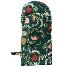 Load image into Gallery viewer, Hilda Green Linen &amp; Cotton Oven Glove
