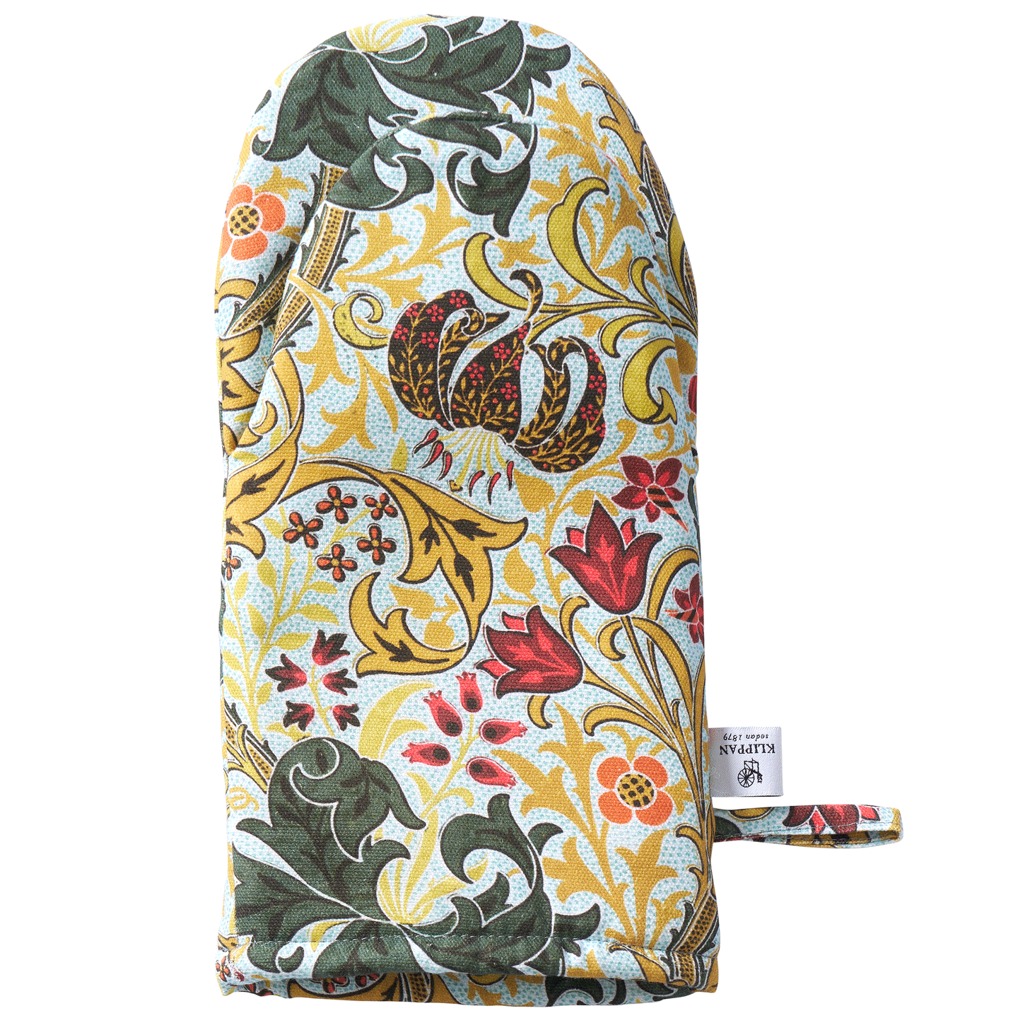 Golden Lily Green Cotton Oven Glove