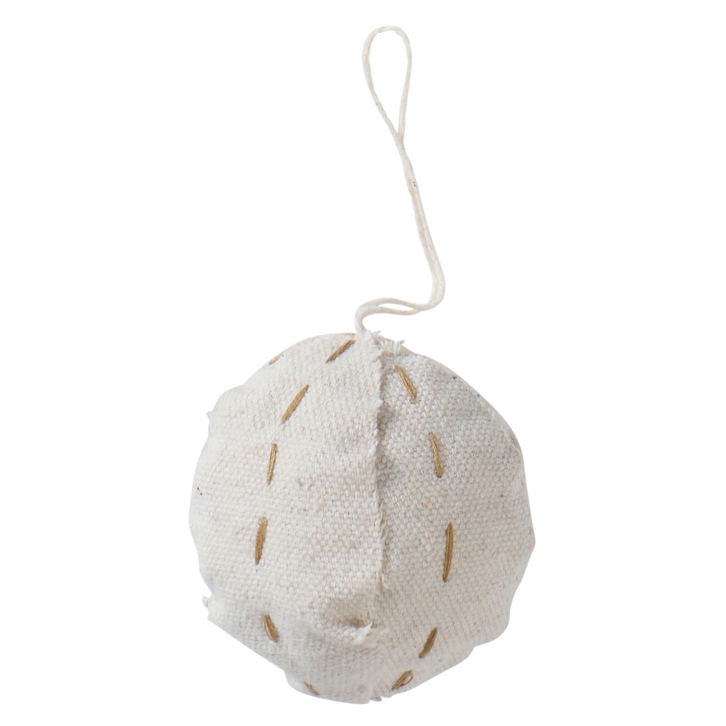 Ball White Felted Wool Ornament