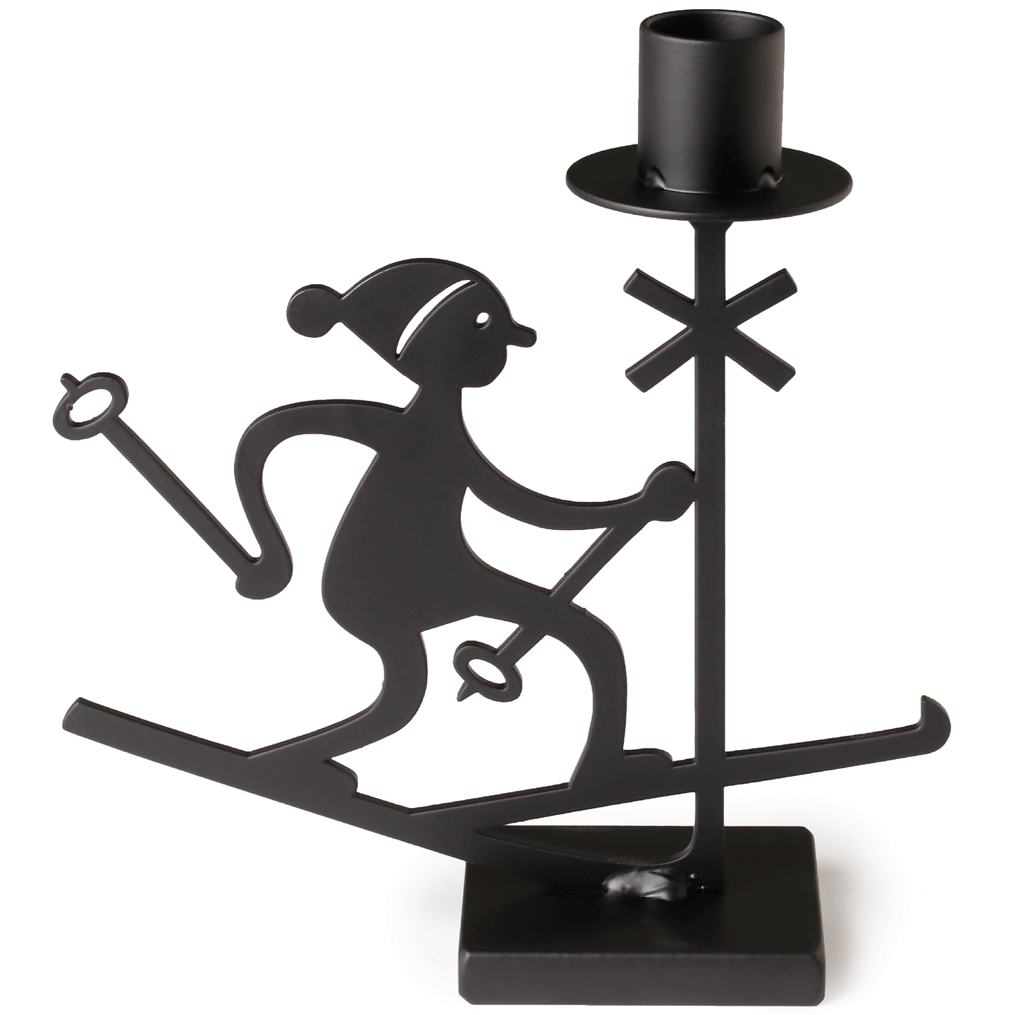 Ski Candle Holder