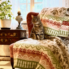 Load image into Gallery viewer, Torpet - The Cottage Lambswool Jacquard Blanket
