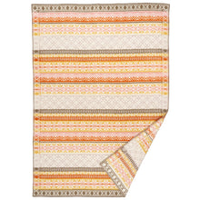 Load image into Gallery viewer, Hverdag Brown Rust Ocra Lambswool Jacquard Blanket
