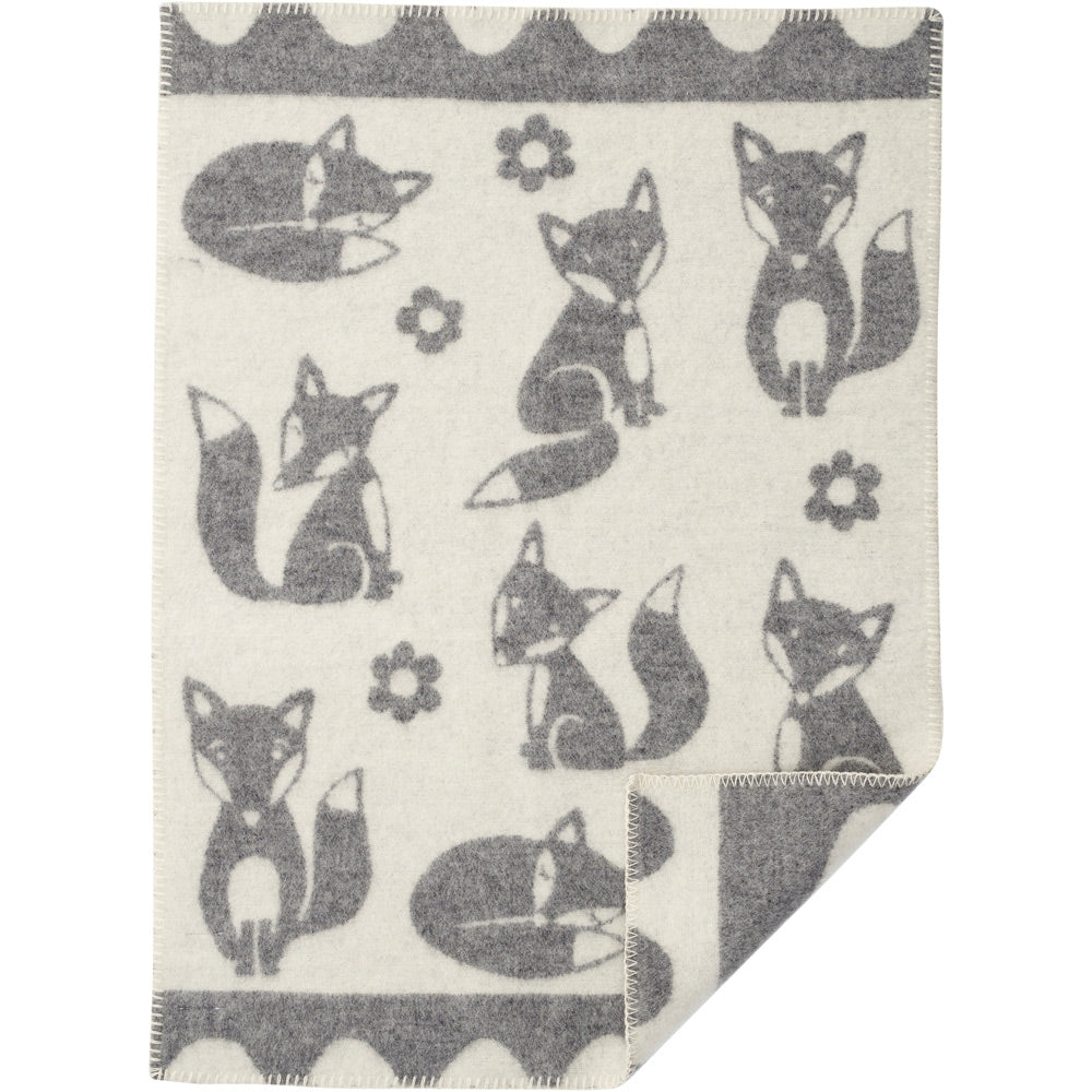 Fox Grey Eco Lambswool Blanket 65x90cm