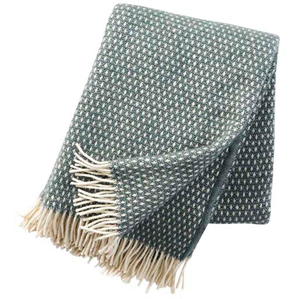 Knut Balsam Green Brushed Lambswool Throw
